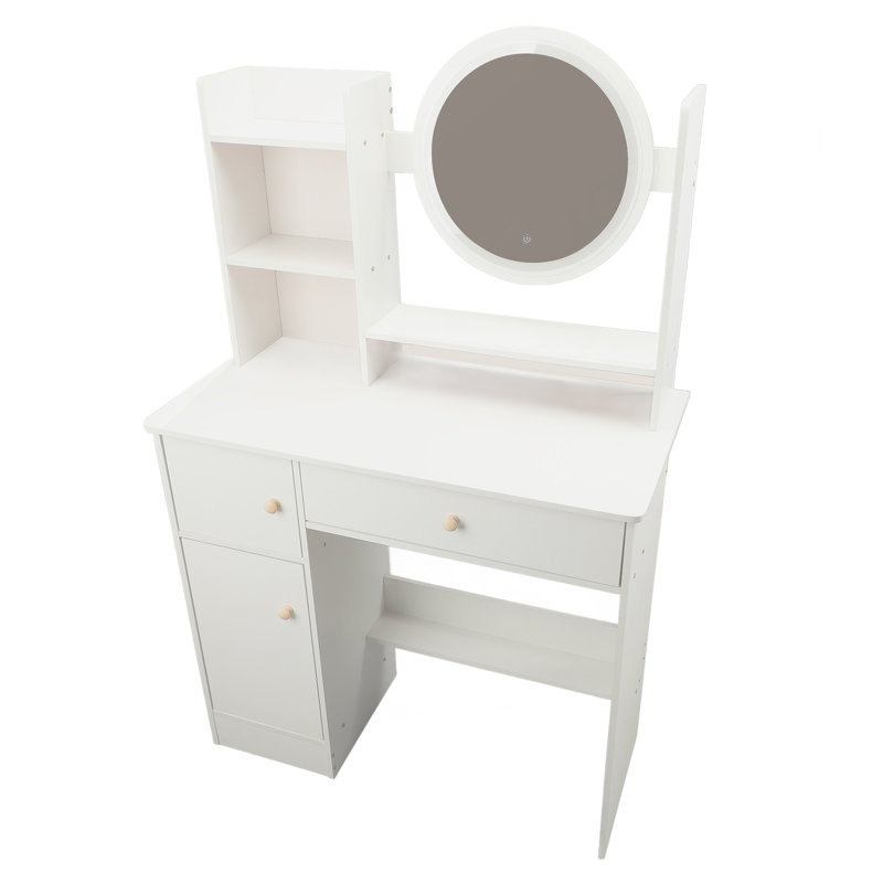 Coiffeuse pour coiffeuse avec tiroir, coiffeuse avec miroir, coiffeuse, coiffeuse pour chambre à coucher, vestiaire