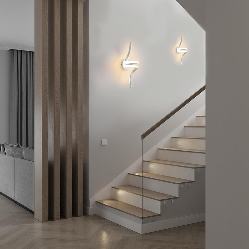 Wall lamp indoor LED wall light modern: wall lamp for staircase hallway living room bedroom balcony design aluminum wall lighting - 7W warm white 3000K