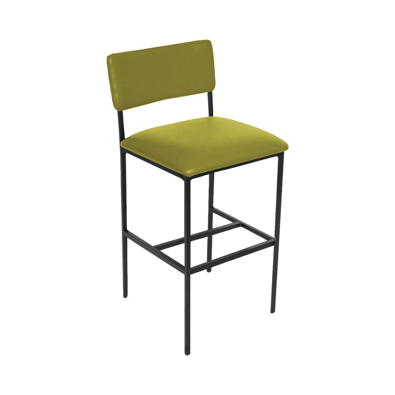 Tabouret Meghan, Tabouret de comptoir (siège d'une hauteur de 26 p, Vert olive