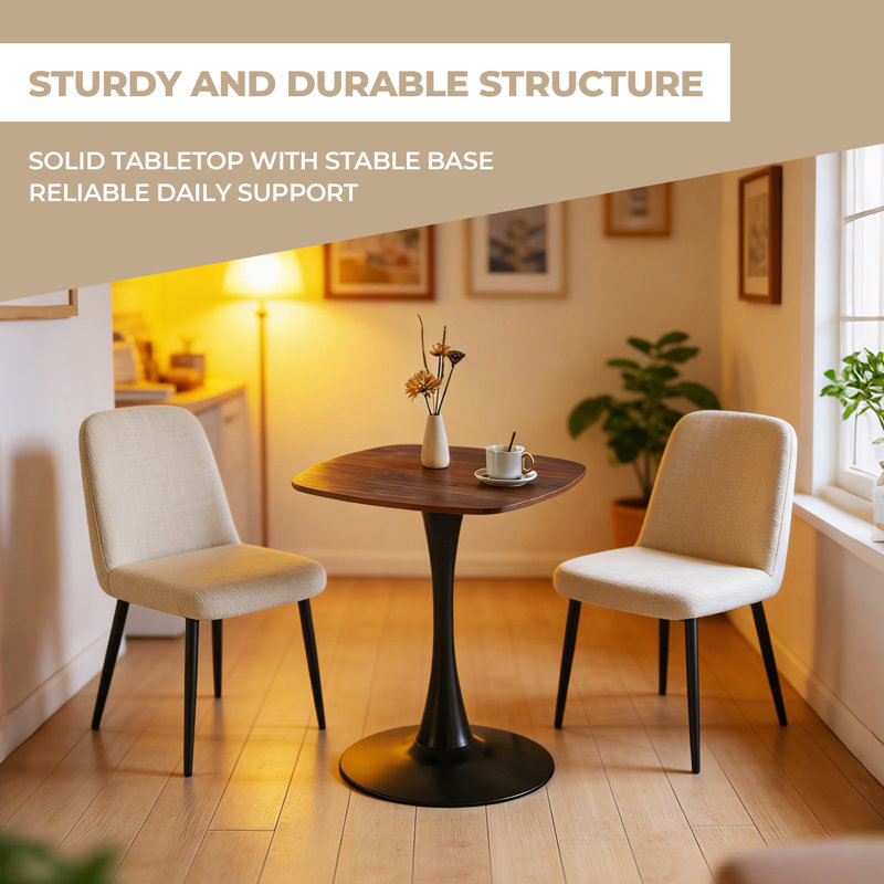 23.62 INCH DINING TABLE walnut