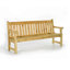 Lexi Solid Wood Pine Outdoor Bench-1010701910-1010701896