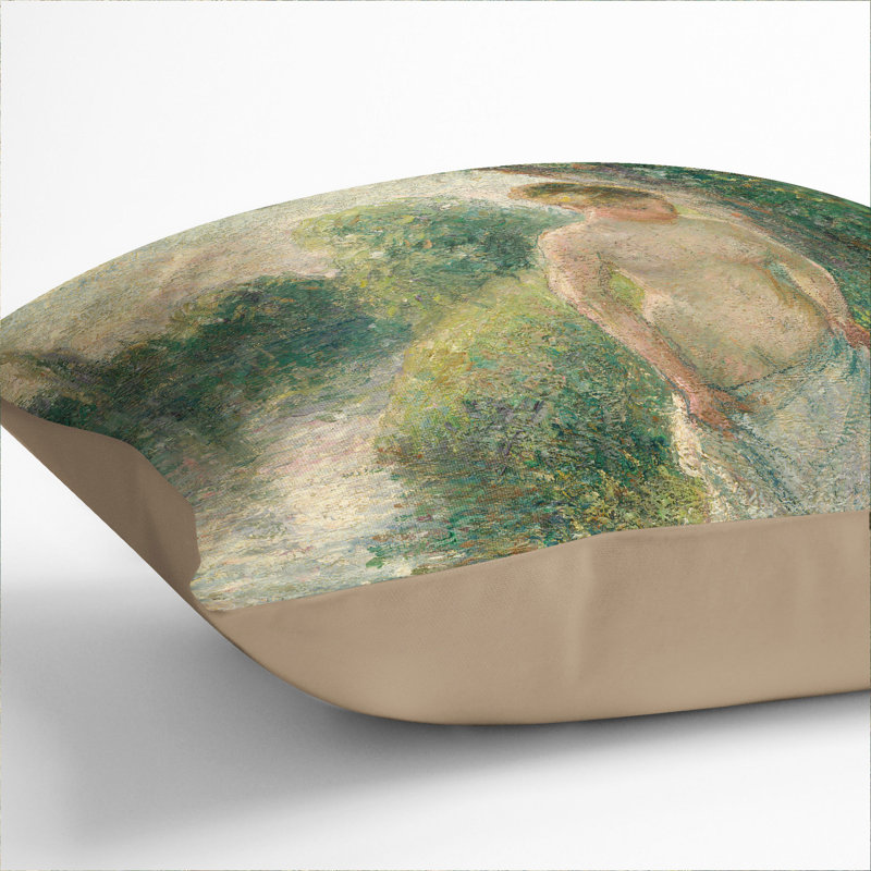 The Bather Scatter Cushion, 55cm H x 55cm W x 20cm D, Stone