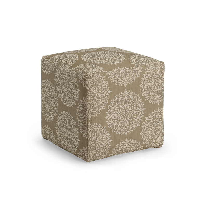 Gaiser Upholstered Ottoman, Pearl