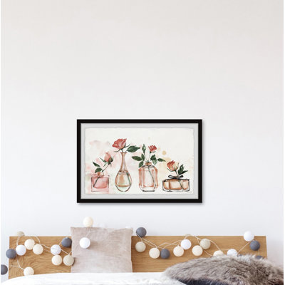 Roses And Vase - Single Picture Frame Painting