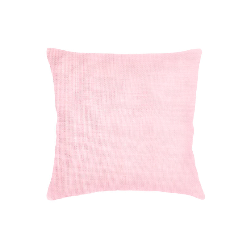 Linen Square Pillow Cover, Palm Beach Pink
