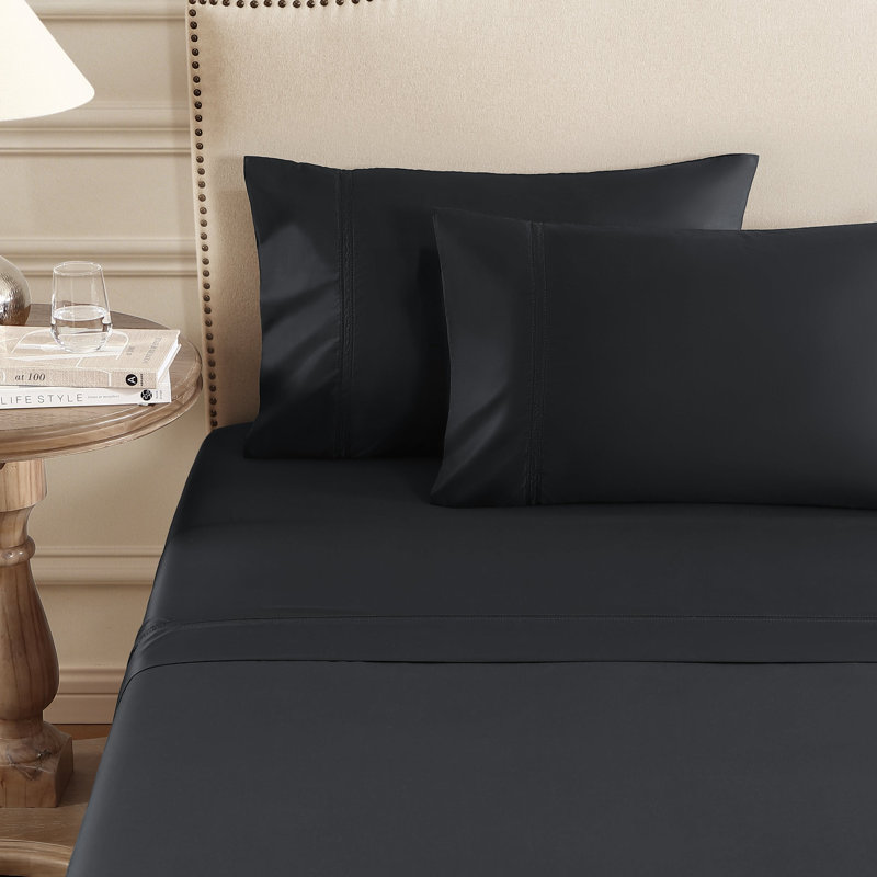 Yalda Sheet Set, Black, King