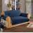 Microfibre bleu marine / microsuède