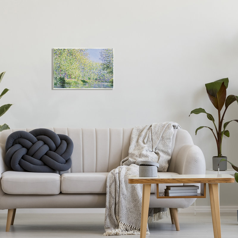 «Epte River» par Claude Monet, H 13 po x l 19 po x P 0,5 po, Unframed