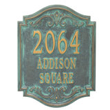 Signature Series 3-Line Wall Address Plaque