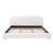 Brousseau Boucle Fabric Upholstered Platform Bed with Curve-Shaped Design Headboard-2118039951