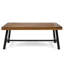 Table basse en bois attrayante avec panneaux lambris industriels modernes l 45,95 po x P 24,59 po