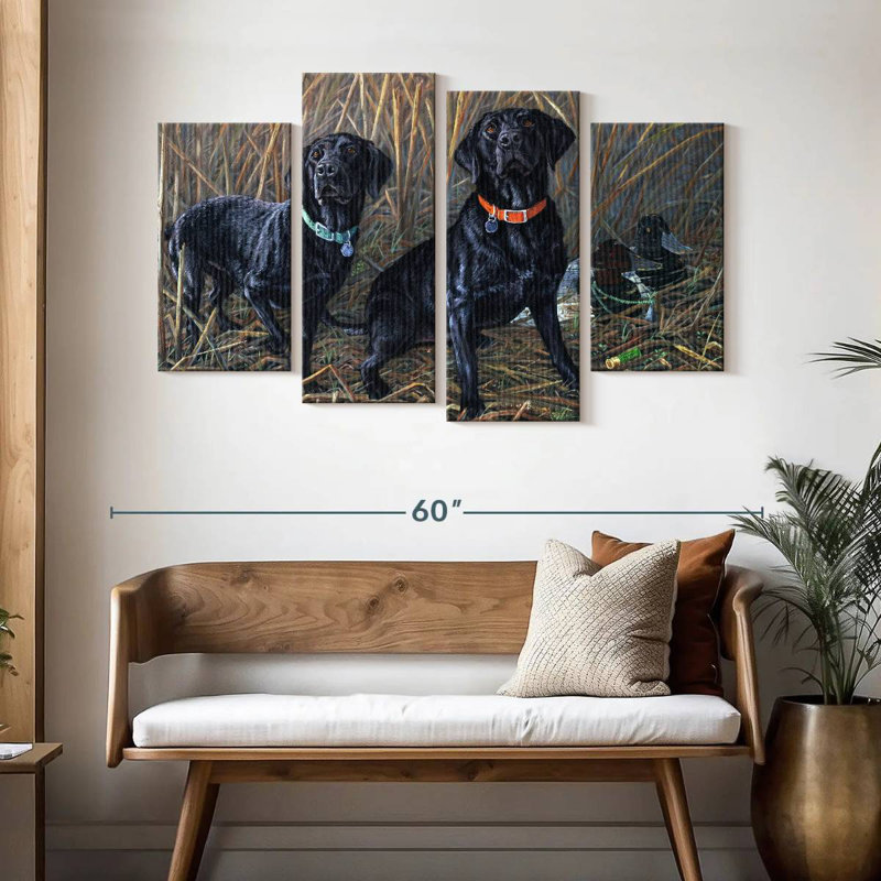 Brampt Sharing The Tradition - Black Labs, 32" H x 52" W