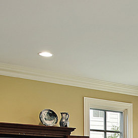 6'' White Baffle Recessed Trim