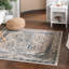 Tapis oriental gris / bleu Fleeton-970599813
