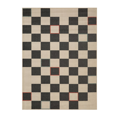Tapis d'intérieur / extérieur moderne à carreaux de style jihoo