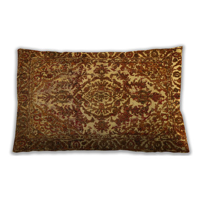 Floral Microsuede Throw Pillow