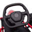 Kart électrique Drift-Ready en acier rouge et PP, 2 vitesses jusqu'à 8,1 mi / h pour les enfants de 8 à 12 ans