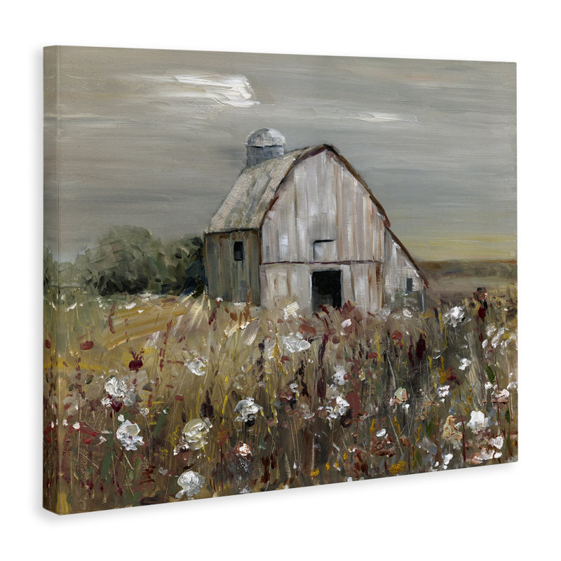 «Natural Farm Landscape», art mural sur toile par Sally Swatland, H 24 po x l 30 po