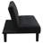 Zakharia Compliant Upholstered Tufted Convertible Sofa Bed Black