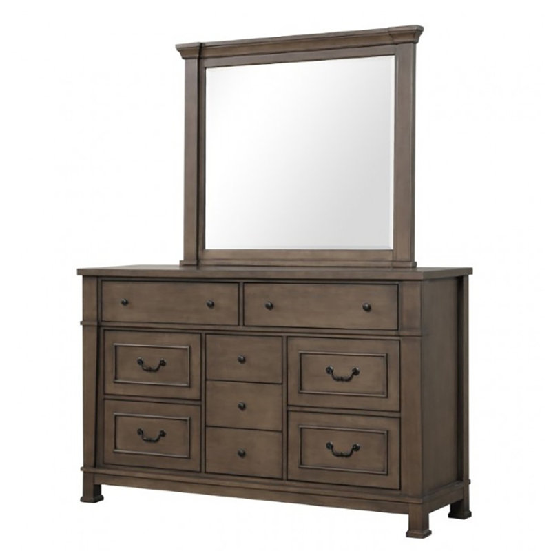 Commode 9 tiroirs avec miroir Jacella