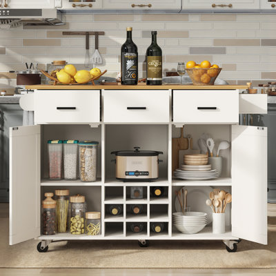 Wood Kitchen Island