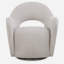 Chaise pivotante en tissu Trayalla