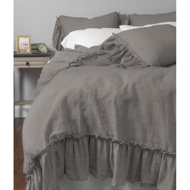 Cora Bedding, Ash Gray, Standard