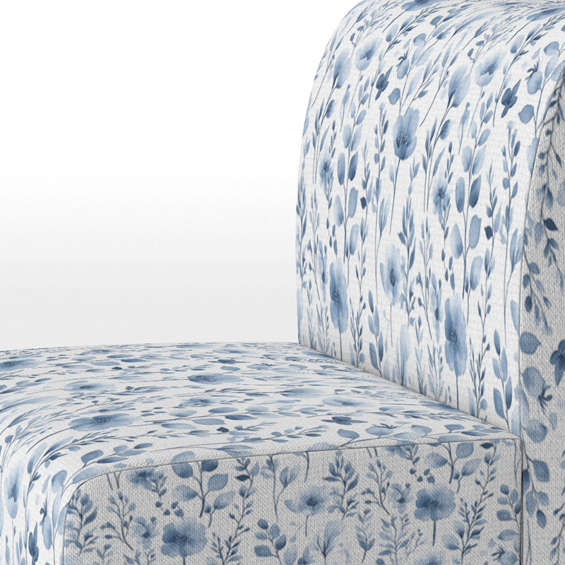 Fauteuil de chambre Floral, Pantoufle sans accoudoirs