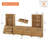 Entertainment Center And Bookshelves Set With Drawers For 75" Tvs-1334393322