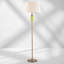 Falkland 154Cm Classic Antique Traditional Floor Lamp Faux Silk Pleated Shade-210968132