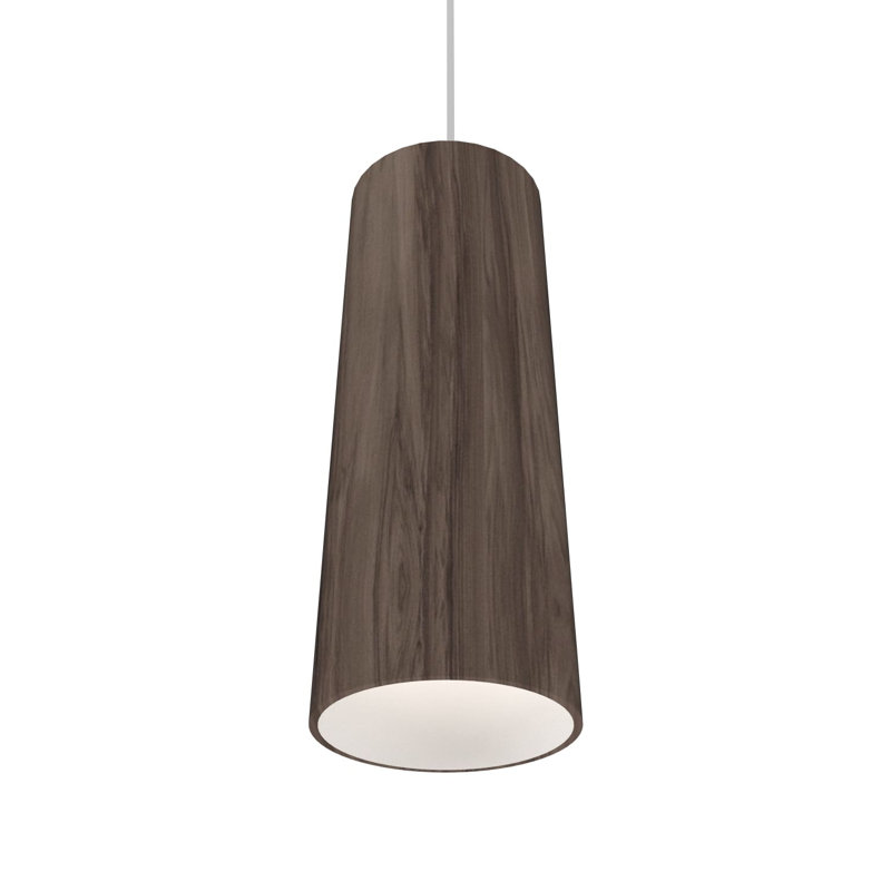 American Walnut Mini Cylinder Pendant Light