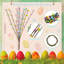 Paquet de 20 paquets de guirlande de baies de Pâques, jets artificiels à ressort en fil de fer, baies décoratives, rameaux de fleurs, tiges pour l'artisanat de Pâques, arrangement floral, fabrication de couronnes