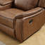 Causeuse inclinable en microsuède avec rangement et porte-gobelets de 74,4 po de largeur Caleb-385506696
