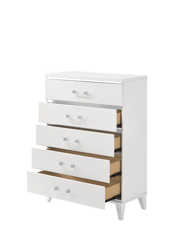Commode 3 tiroirs, Blanc