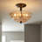Whitecap Glass Semi Flush Mount