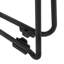 Chaises de bureau empilables en filet Regency Maxx, siège en tissu, paquet de 12 - noir