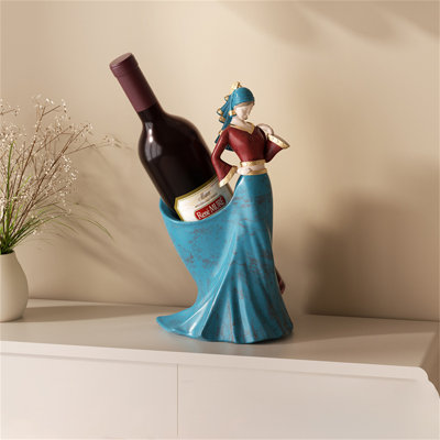Orestis Tabletop Wine Bottle Rack Blue