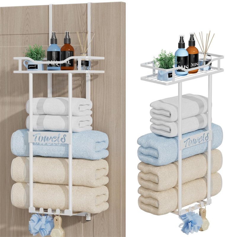 Armine 10 cm L Towel Rack, White