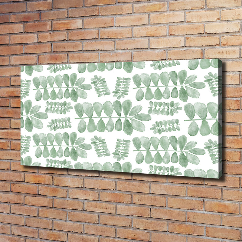 Green Leaves - Wrapped Canvas Print