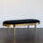 Velvet Upholstered Bench - Black-456221821