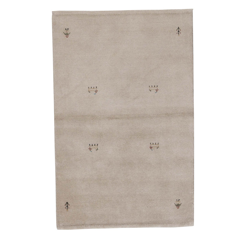 Tapis unique gris / noir 3 pi 9 po x 5 pi 10 po
