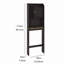 Armoire de rangement moderne en bois au-dessus de la toilette pour la maison et la salle de bain