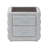 Baxton Studio Cadmus Modern Light Grey Channel-Tufted Fabric 2-Drawer Nightstand