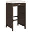 Tabourets de bar avec coussins 2 pièces Ebern Designs-819350726-819350725