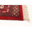 Tapis unique en laine noué à la main Bokhara rouge de 4 pi 8 po x 6 pi 10 po Peshawar