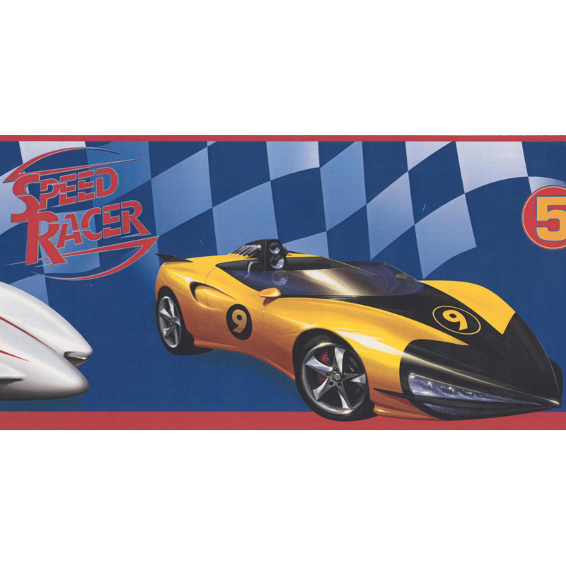 Bordure de voiture Speed Racer, Bleu