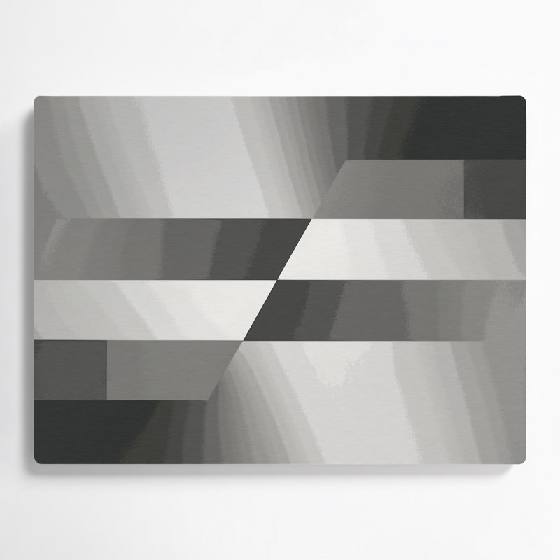 Minimalisme 74, art mural en métal beige, H 20 po x l 24 po