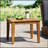 Hampton Acacia Wood Side Table With Durable And Stylish Design For Outdoor Living Spaces, Weather-Resistant And Easy To Assemble.-458471613
