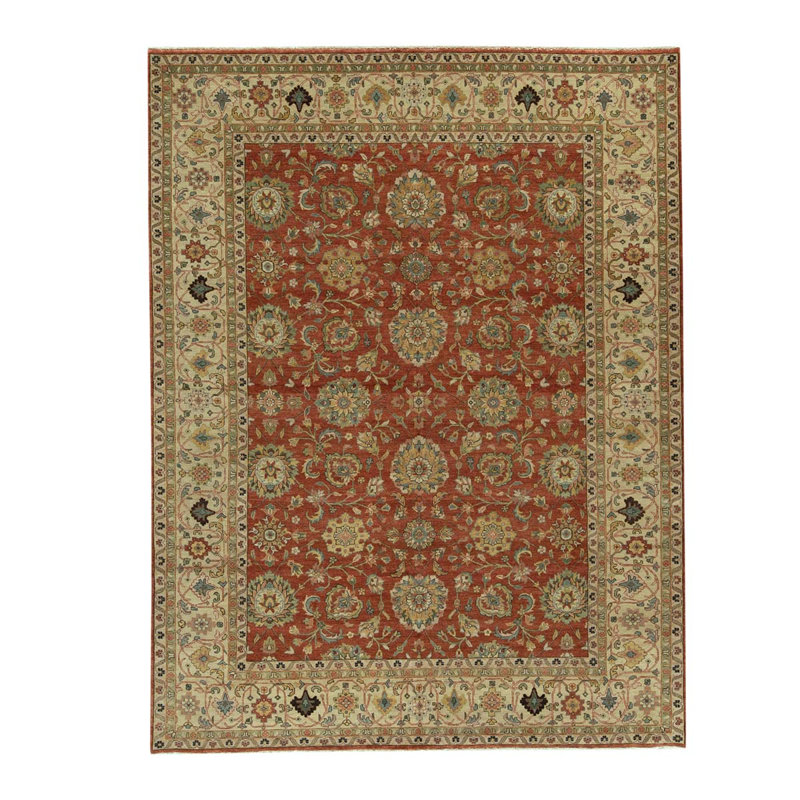 Handmade Silk and Wool Oriental Area Rug