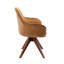 Fauteuil pivotant rembourré en velours-61798416